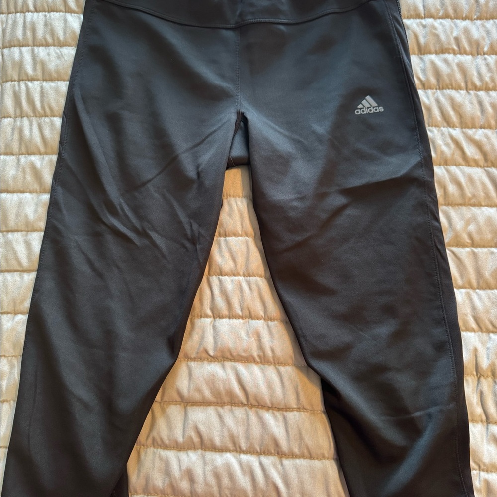 Adidas Woman’s Cropped Black Athletic Leggings